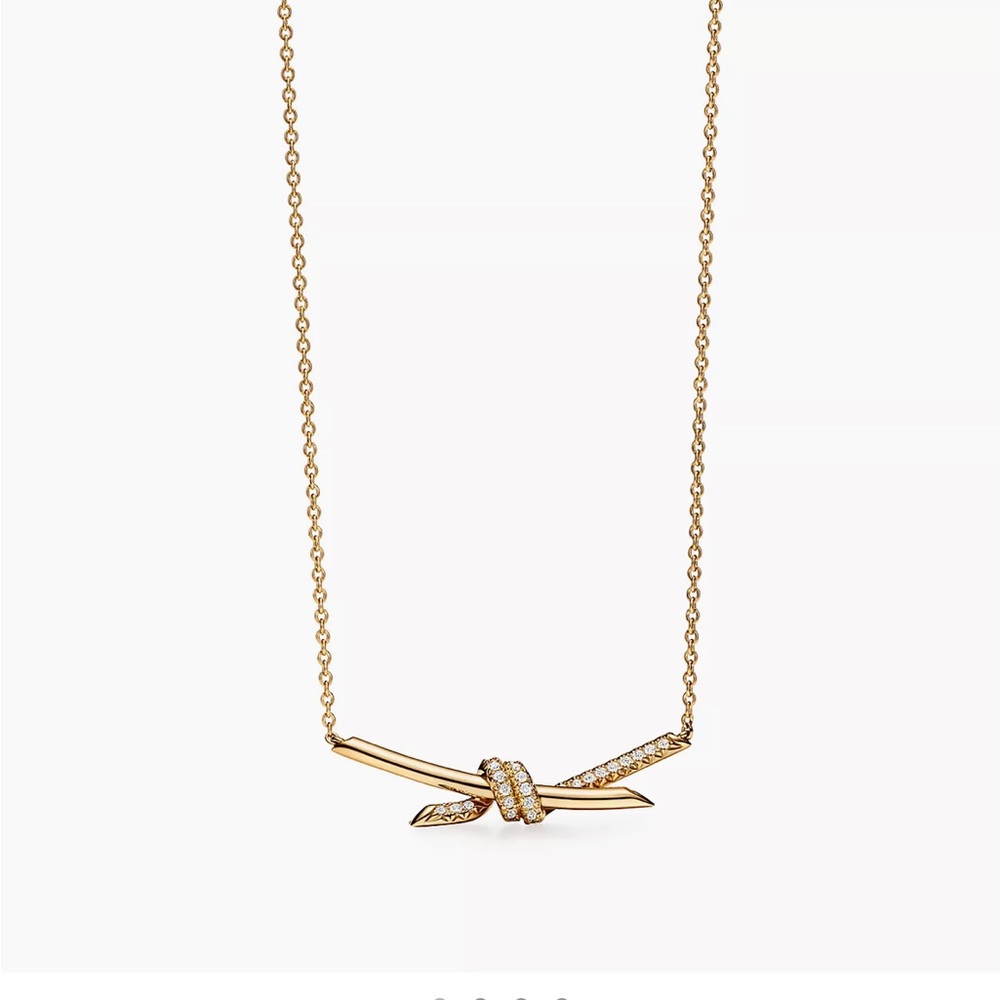 Tiffany & Co necklace 100% real gold with diamonds